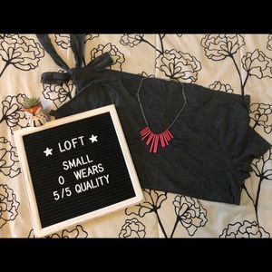 [ LOFT ] Side Tie Hem Tee